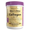 HealthyHey Skin Glow-n-Shine Collagen Power 200g | Hydrolysed Collagen for Women and Men with Hyaluronic Acid, Biotin and Vitamin C for Healthy Skin, Hair and Nails - (Unflavoured, 200gm)...