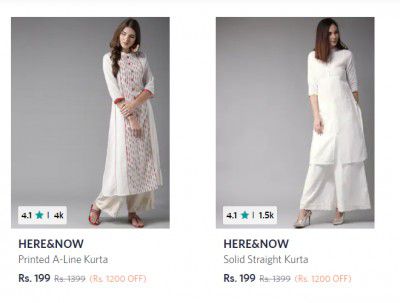 Hear & Now Kurtas from Rs.199