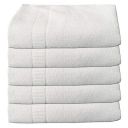 Heart Home 100% Cotton 5 Pieces Full Size Bath Towel 30"x60" (White)- CTHH3706...