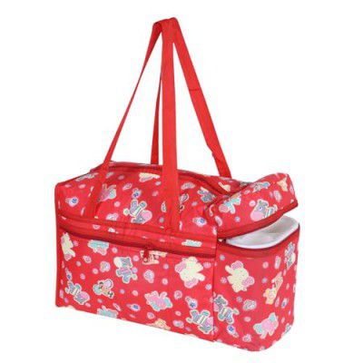 Heart Home Baby Bag | Parachute Baby Bottle Cooler Bag | Baby Bottle Bag Red