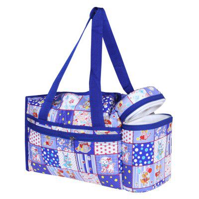 Heart Home Baby Bag | Parachute Baby Bottle Cooler Bag | Baby Cloth Bag | ABlue