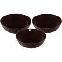 Heart Home Bowls|Plastic Dishwasher Safe Bowl|Multipurpose Serving Bowls|Bowls for Kitchen|Microwave Safe Bowls for Salad|Soup|Pasta|500 ML|Pack of 3 (Brown)...
