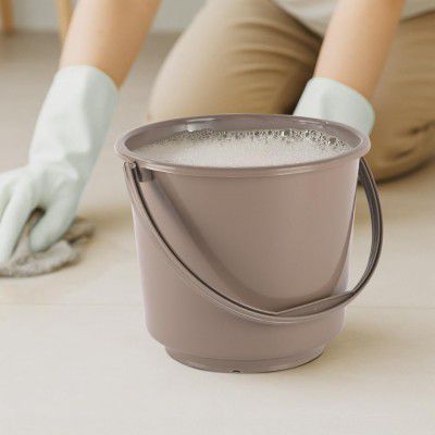 Heart Home Bucket | Plastic Bucket for Mopping | 5 LTR | Brown