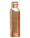 Heart Home Copper Hammered Design Leak Proof Water Bottle For Home, office, Traveling. 1 Ltr (Brown)...