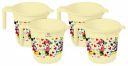 Heart Home Disney Team Mickey Print 4 Pieces Unbreakable Strong Plastic Bathroom Mug,500 ML...