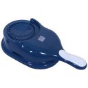 Heart Home Dumpling Maker | Plastic 2 in 1 Kitchen Dumpling Making Tool | Momos Maker Machine | Gujiya Maker | Manual Dumpling Maker | Blue...