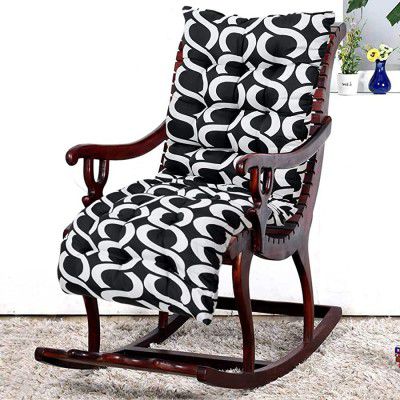 Heart Home Geometric Seamless Pattern Microfiber  Cushion Patio Chair