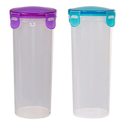 Heart Home klick n Seal Glass 500 ML|Pack of 2 (Transparent)