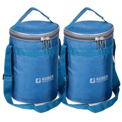 Heart Home Lunch Bag|Lunch Bag for Office | Pack of 2 | Sky Blue