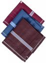Heart Home Men's Handkerchiefs, 100% Pure Cotton, Pocket Square Hankies, Classic Plaid Pattern Perfect for Gift, Set of 3 (Dark Color), Standard...