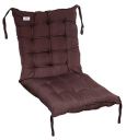 Heart Home Microfiber Non Slip Rocking Chair Back and Seat Cushion with Ties (Brown) 18 * 36 inch...