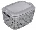 Heart Home Multiuses Large M 30 Plastic Basket (Grey)...