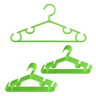 Heart Home Pack of 20 Hangers  | Plastic Clothes Hangers | 103 | Green