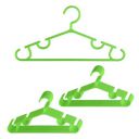 Heart Home Pack of 20 Hangers  | Plastic Clothes Hangers | 103 | Green...