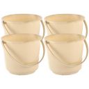 Heart Home Pack of 4 Multi-Purpose 5 Litre Small Bucket for Mopping...
