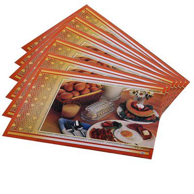 Heart Home PVC 6 Pieces Reversible Fridge Drawer Mats (Multi) CTHH2332