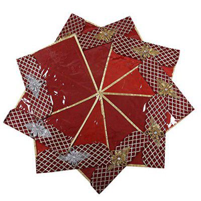 Heart Home Silk 12 Pieces Single Packing Saree Cover (Maroon) - CTHH011147