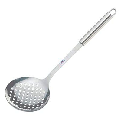 Heart Home Skimmer|Stainless Steel Cooking & Frying Chalni|Nonstick Jhar for Cooking Liquids|Lifting Cream|Pasta|Rice|11 cm (Silver)