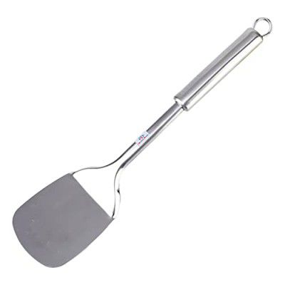 Heart Home Spatula|Stainless Steel Cooking Spatula|Palta|Nonstick Turner for Dosa|Roti|Omlette|Parathas|Pavbhaji|8 cm (Silver)