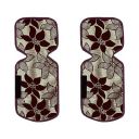 Heart Home Washable Fridge Handle Cover|Universal Fit Appliance Cover|Leaf Print & Cotton Material (Brown)...