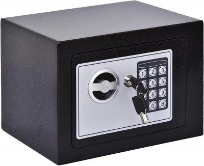 Heavy-Duty Electronic Digital Safe Box with Keypad Lock & Biometric Lock and Emergency Key
