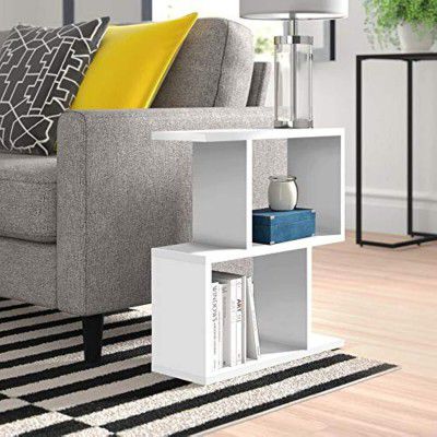 Heera Moti ZL Side Table/End Table (White)
