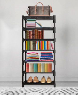 HEGZI Book Shelf, Book Shelf for Home Library, Multipurpose Portable Book Shelf, Unbreakable Material, 7 Layer