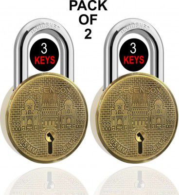 HELENSON ROUND 65MM LOCKS | DOUBLE LOCKING | 8 LEVERS (PACK OF 2)