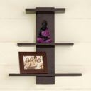 Helios Twist 3-Tier Wall Shelf - Brown...