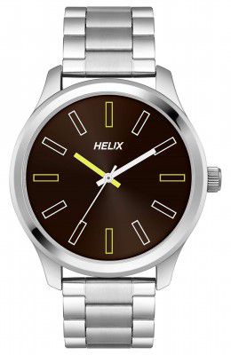 Helix Analog Brown Dial Mens Watch-TW043HG06