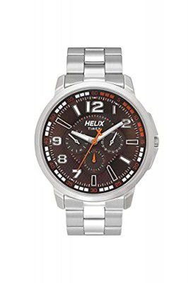 Helix Analog Brown Dial Mens Watch-TW027HG29