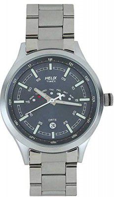 Helix Analog Silver Dial Mens Watch-TW023HG16