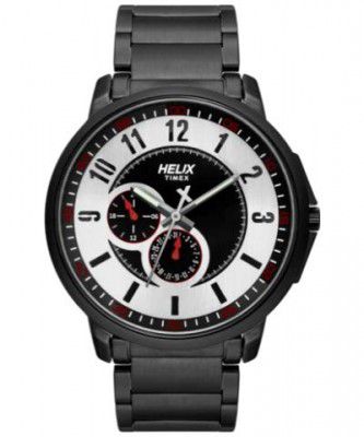 Helix Analog Silver Dial Mens Watch-TW027HG32