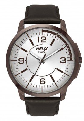 Helix Analog Silver Dial Mens Watch-TW027HG17