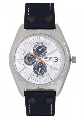 helix Analog Silver Dial Mens Watch-TW029HG11
