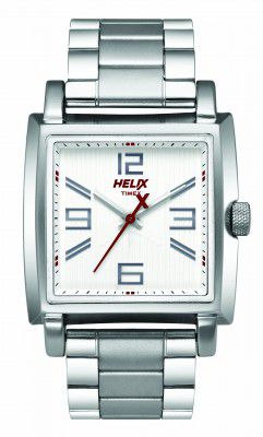 Helix Analog Silver Dial Mens Watch - TW026HG08