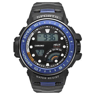 Helix Digital Black Dial Mens Watch-TWESK1500T
