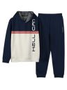 HELLCAT Printed Cotton Blend Full sleeve Hoodie T-shirt Jogger Trackpant Clothing Set for Boys...