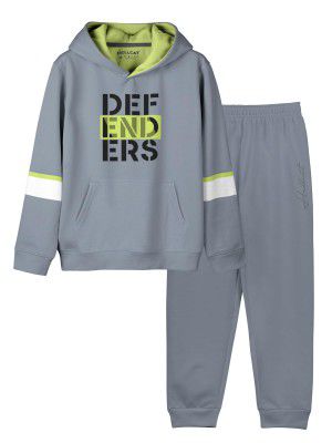 HELLCAT Trendy Printed Cotton Blend Hoodie T-shirt Jogger Trackpant Clothing Set for Boys - Pack of 1