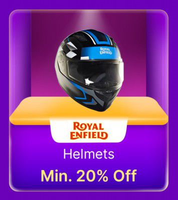 Helmets @ minimum 20% off in Flipkart Billion Days Sale  
