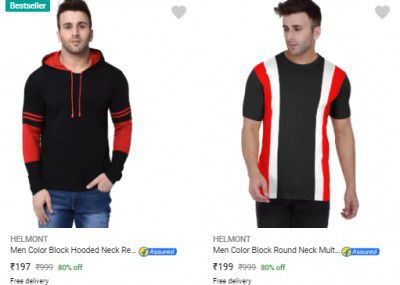 Helmont Mens T-shirts Starts ₹199