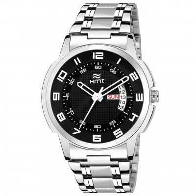 Hemt Analog Black Dial Mens Watch-HM-GR092-BLK-CH