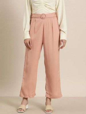 her by invictus  Women Regular Fit Multicolor Polyester Trousers