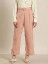 her by invictus  Women Regular Fit Multicolor Polyester Trousers...