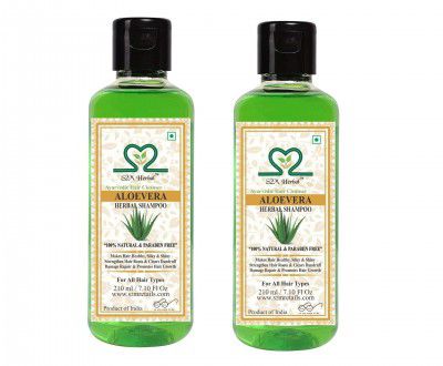 Herbigiri Herbal Aloevera Shampoo with Conditioner (210 g Each)(Pack Of 2).