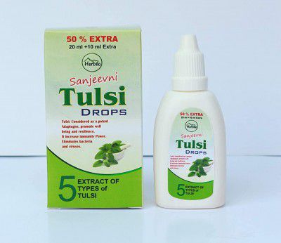 Herbilo Sanjeevni Tulsi Drops Pet Bottle - 30 ml