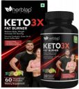 herblap Keto-3X Fat Burner Supplement for Men & Women with Garcinia for Weight Loss 1000mg  (60 No)...