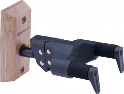 Hercules, Ukulele Hanger, Auto Grip, Wooden Wall Mount, USP10WB -Black