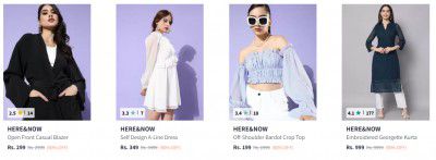 HERE & NOW Clothing Upto 90% Off