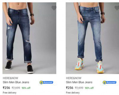 Here Now Mens Jeans Upto 90% Off